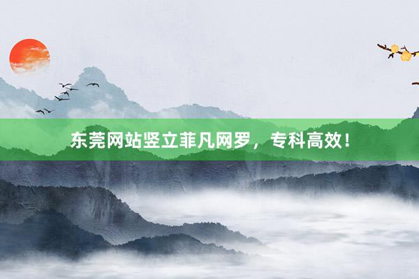 东莞网站竖立菲凡网罗，专科高效！