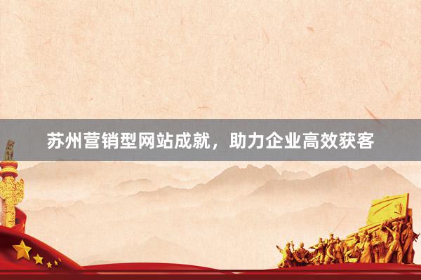 苏州营销型网站成就，助力企业高效获客